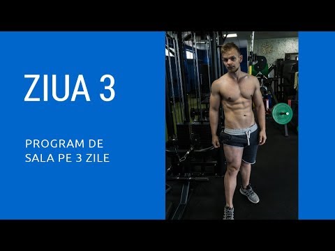 Picioare | Gambe | Abdomen |  Program de 3 Zile | Ziua 3