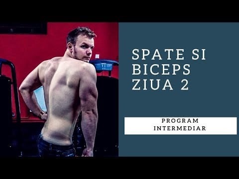 Program Intermediar | Spate si Biceps | Ziua 2