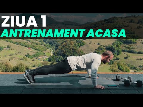 Antrenament Acasa cu 2 Gantere | Piept si Triceps | Ziua 1