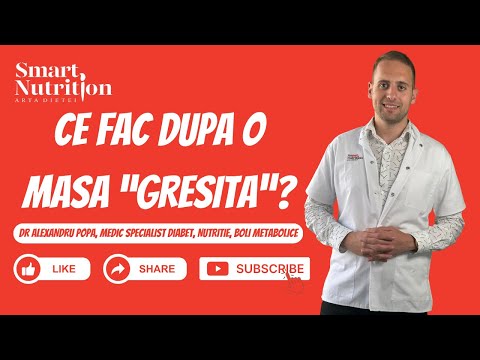 Dr Alexandru Popa din #TheSmartestNutritionTeam, Ce putem face dupa o masa „gresita”?