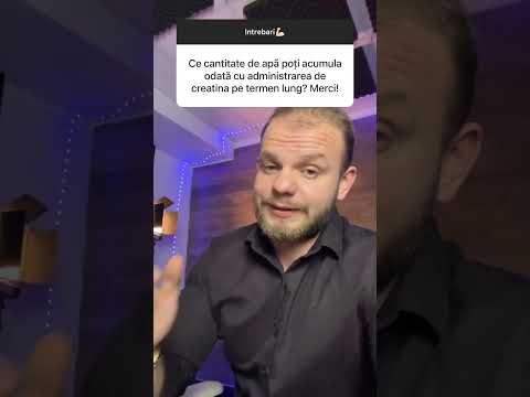 Ce Cantitate de Apa poti Acumula cand iei Creatina?