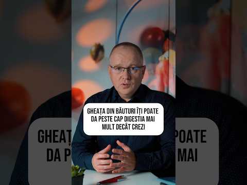 Gheața din băuturi încetinește digestia