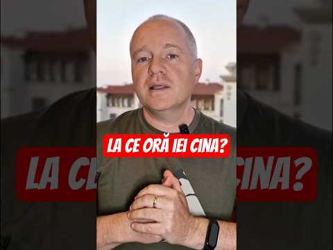 La ce oră e bine să iei CINA?